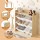 Keezi Kids Wooden Toy Box Organiser - 9 Bins, 4-Tier Bookshelf, Anti-Tip, Rounded Edges, 73x85x38cm, White