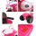Rigo Kids Pink 6V Electric Police Motorcycle - Harley-Inspired, Anti-Slip Tyres, Music, 3+ Years, 25kg Capacity