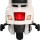 Rigo Vespa Licenced Rigo Kids Electric Vespa GTS Ride-On Motorbike, White – 3+ Years, Keyless Start, 30W Motor