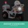 RIGO Kids 6V Electric Ride On Police Motorcycle – White, Realistic Controls, Music, Siren, Anti-Slip Tyres, 3-4km/h