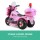 Rigo Kids 6V Electric Ride-On Police Motorcycle in Pink with Music, Anti-Slip Tyres, and Keyless Start for Ages 3+