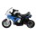 Rigo Kids Electric Ride On Police Motorcycle - Licenced BMW S1000RR, Blue, 3-Wheel, Anti-Slip Tyres, 3km/h Speed
