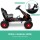 Rigo Kids Pedal Go Kart: Black, Rubber Tyres, Steel Frame, Adjustable Seat, Ages 3+, 30KG Capacity, Outdoor Fun