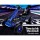 RIGO Kids Pedal Go Kart Racing Car - Blue, Steel Frame, Rubber Tyres, Adjustable Seat, Safe Outdoor Fun for Ages 3+