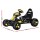 Rigo Kids Pedal Go Kart - Black Racing Car with Plastic Tyres, Steel Frame, Sporty Steering, Ages 3+, 25KG Capacity