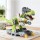 Keezi Kids Dinosaur Ride-On Push Car Toy with Mist Spray & Roar | Indoor/Outdoor Play | Green Plastic | 56x23x56cm
