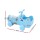 Keezi Kids Ride On Push Car Blue with Storage 135° Steering Limit Foot to Floor Toy 67x31.5x43cm 20kg