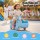 Keezi Kids Ride On Push Car Blue with Storage 135° Steering Limit Foot to Floor Toy 67x31.5x43cm 20kg