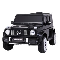 Rigo Kids Mercedes-Benz AMG G63 Electric Ride On Car, 12V, Black, with Remote Control, Safety Features, and Music System