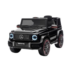 Rigo Mercedes-Benz Kids Electric Ride On G63 Car, Black - Remote Control, Twin Motors, Music, Ages 3-4, 105x69x53cm