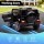 Rigo Mercedes-Benz Kids Electric Ride On G63 Car, Black - Remote Control, Twin Motors, Music, Ages 3-4, 105x69x53cm