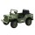 Rigo Kids 12V Electric Jeep: Military-Inspired Olive Ride-On with Remote, Music, Lights & Safety Features for Ages 3+