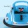 Rigo Kids Ride On Bumper Car - Electric Blue, Angry Birds Stickers, Remote Control, 360° Spin, Music & LED Lights
