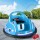 Rigo Kids Ride On Bumper Car - Electric Blue, Angry Birds Stickers, Remote Control, 360° Spin, Music & LED Lights
