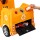 Rigo Kids 12V Ride On Garbage Truck with Police Light, Remote Control, Safety Belt, Yellow – 3+ Years, 30kg Capacity