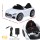 Rigo Kids Electric Ride On Car Licenced 12V White with Remote, Music, Safety Belt, Twin Motors, Ages 3+, 89cm