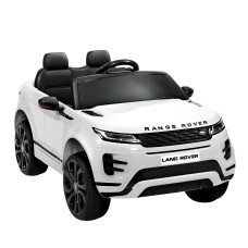 Rigo Kids Land Rover Evoque Electric Ride-On Car - Licenced, 12V Battery, Remote Control, White, Realistic Driving Fun