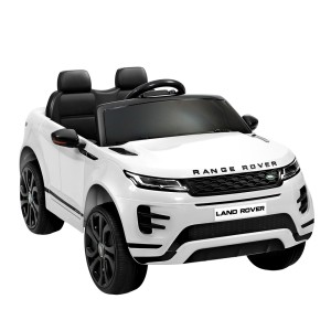 Rigo Kids Land Rover Evoque Electric Ride-On Car - Licenced, 12V Battery, Remote Control, White, Realistic Driving Fun