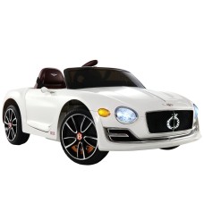Rigo Kids Electric Bentley EXP12 Ride On Car, 12V Remote Control, White, 3-5km/h Speed, Ages 3+, Safe & Fun Driving