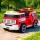Rigo Kids Electric Ride-On Fire Engine Truck with Water Gun, Music, Remote Control, Flashing Lights, and Siren Sounds