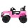 Rigo Kids Electric Ride-On Jeep Car in Pink - 12V, Remote Control, Twin Motors, Safety Belt, Music, for Ages 3+
