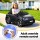 Audi Kids Ride On Car Rigo Licenced RSQ8 12V Electric Toy, Black, Remote Control, Twin Motors, 99cm, Safety Belt