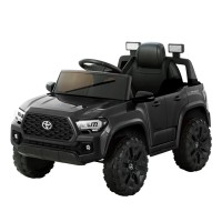 Rigo Tacoma Kids Electric Ride-On Car, 12V Off-Road Jeep with Remote Control, Black – Safe, Fun, Realistic Driving!