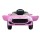 RIGO Kids 12V Electric Ride-On Car - Pink, Remote Control, Music, Headlights, Safe Seat Belt, Ages 3+, Maserati-Inspired