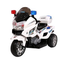 Rigo Kids Electric Ride-On BMW-Inspired Police Car, 6V, White - Safe & Fun for Ages 3+, Includes Charger & 1-Year Warranty