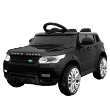 RIGO Kids Electric Ride On Car - Range Rover-Inspired 12V Black SUV with Remote, Twin Motors, Music, and Lights