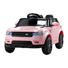 RIGO Kids Electric Ride On Car - 12V Pink Range Rover-Inspired SUV with Remote, Music & Safety Features, Ages 3+