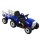 Rigo 12V Kids Electric Ride-On Tractor, Blue, with Music, USB, LED Lights, Anti-Slip Tyres, Safety Belt, Ages 3+