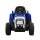 Rigo 12V Kids Electric Ride-On Tractor, Blue, with Music, USB, LED Lights, Anti-Slip Tyres, Safety Belt, Ages 3+