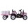 Rigo Kids Electric Ride On Tractor Toy Car 12V Pink - Realistic Driving, Music, LED Lights, Safety Certified, 3+ Years