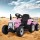 Rigo Kids Electric Ride On Tractor Toy Car 12V Pink - Realistic Driving, Music, LED Lights, Safety Certified, 3+ Years