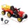 Rigo Kids 12V Electric Ride-On Tractor Car, Red - Realistic Driving, USB Music, Safety Features, 3-6km/h Speed, Ages 3+