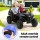 Rigo Black Kids Ride-On Car: Electric Toy with Remote, Headlights, Music, Safety Belt, 3+ Years, 120cm, 40kg Capacity