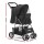 i.Pet 4 Wheel Pet Stroller, Black - Sturdy, Breathable with Mesh Screens, EVA Wheels, 600D Oxford, Easy One-Step Fold