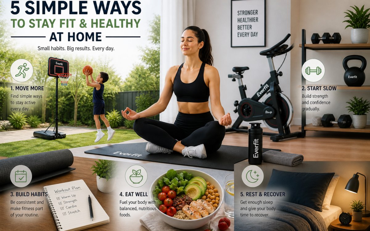 5 Simple Ways to Stay Fit and Healthy at Home | Habitura