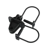 Giantz 200pcs Electric Fence Insulators - Black Pinlock, UV-Resistant Polyethylene for Y/Metal Posts, Durable Design