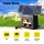 Giantz 5km Solar Electric Fence Energiser 0.15J PET Foldable Panel, 6V Battery, IP54, Livestock Protection