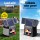 Giantz 5km Solar Electric Fence Energiser 0.15J PET Foldable Panel, 6V Battery, IP54, Livestock Protection