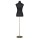 Embellir Female Dressmaking Mannequin, Canvas, Adjustable Height, Black, Bust 83cm, Waist 64cm, Hips 87cm, Tailor Display