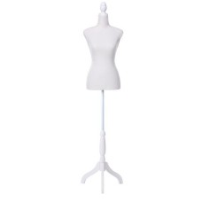 Embellir Female Dressmaking Mannequin 170cm Adjustable Height Pinnable Canvas Cover Tailor Clothes Display White