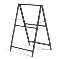 Artiss A1 Double-Sided Frame Sign Stand - Heavy-Duty Steel, 60x90cm, Quick-Slide & Foldable, Weather-Resistant, Black