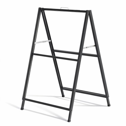 Artiss A1 Double-Sided Frame Sign Stand - Heavy-Duty Steel, 60x90cm, Quick-Slide & Foldable, Weather-Resistant, Black