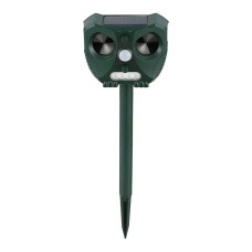 Gardeon Solar-Powered Ultrasonic Snake Repeller with LED Light, Water-Resistant, Heavy Duty ABS, 15x7x12cm, 1-Year Warranty