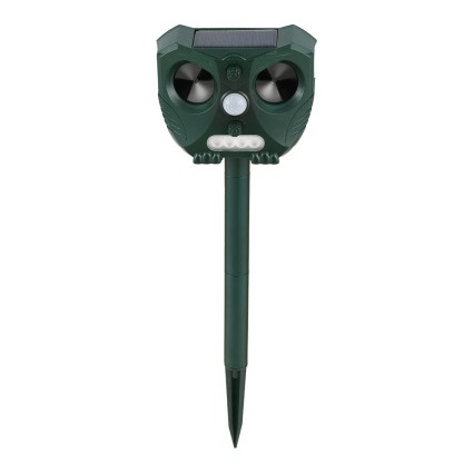 Gardeon Solar-Powered Ultrasonic Snake Repeller with LED Light, Water-Resistant, Heavy Duty ABS, 15x7x12cm, 1-Year Warranty