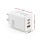 Devanti 65W USB C Fast Charger 3-Port PD Wall Adaptor White Dual USB-C USB-A AU Plug 65W PD Charger 3-Port
