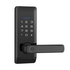 UL-TECH Fingerprint Door Lock Smart Home System: Zinc Alloy, 360° Sensor, App Control, 100 User Capacity, Black UL-TECH Fingerprint Door Lock Smart Home System: Zinc Alloy, 360° Sensor, App Control, 100 User Capacity, Black